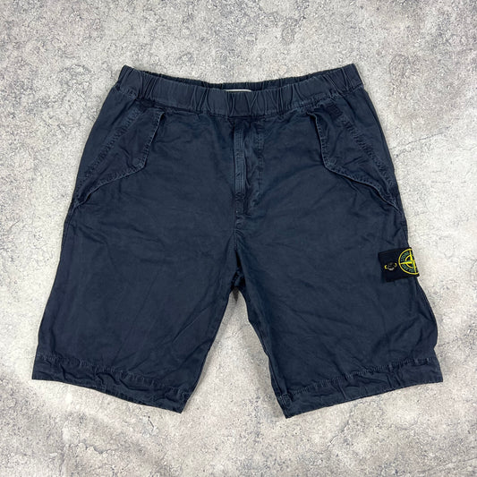Stone Island Navy Cargo Shorts W32”
