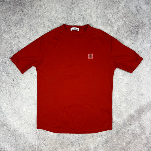 Stone Island Red Patch T-Shirt Medium 21.75”