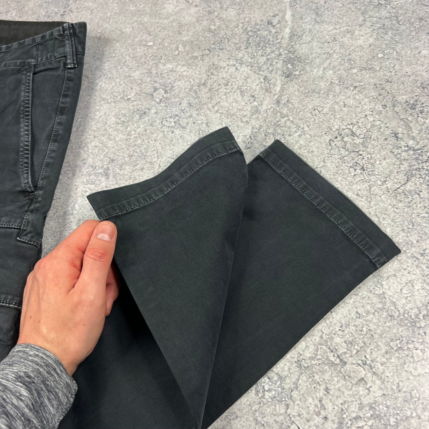 Stone Island Dark Grey Skinny Cargo Trousers W32”