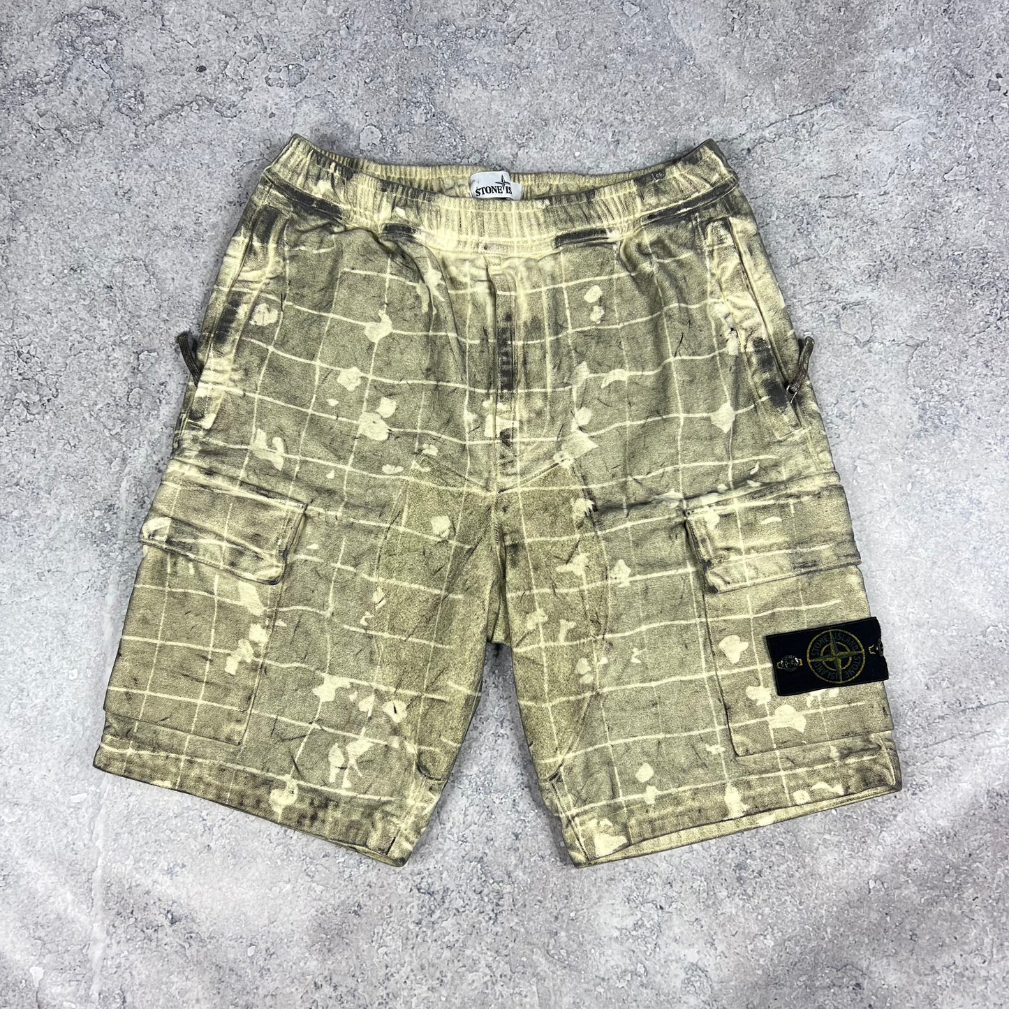 Stone Island Ghillie Dust Cargo Shorts W30”