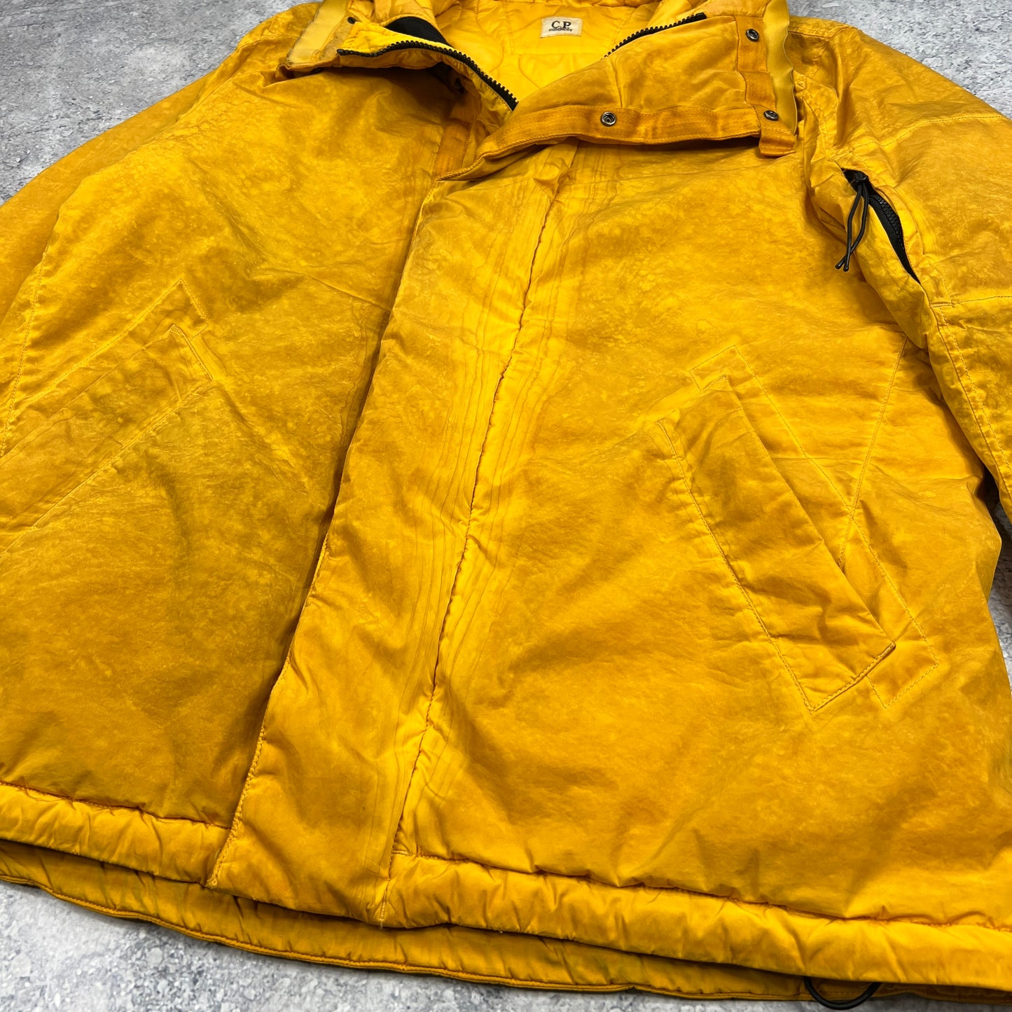 CP Company Yellow Re-Colour Nycra Jacket Size 52- XL 24”