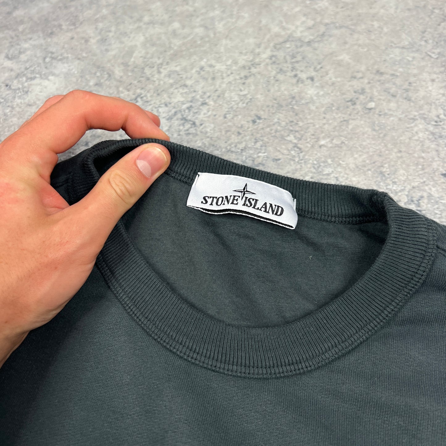 Stone Island Dark Grey Sweatshirt Large 23”