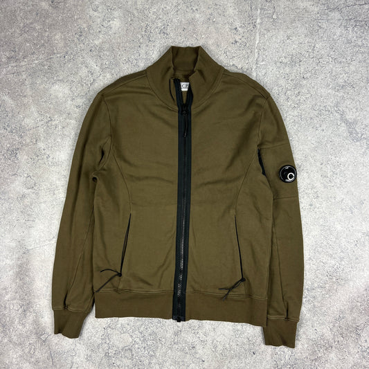 CP Company Khaki FZ Lens Sweatshirt Medium 21”
