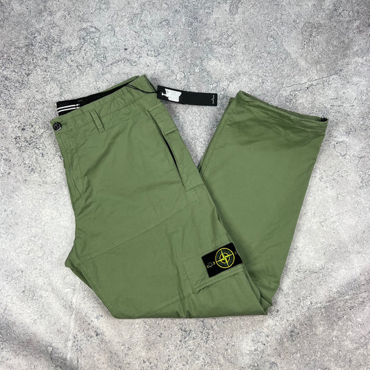 Stone Island Green Cargo Trousers W36” BNWT
