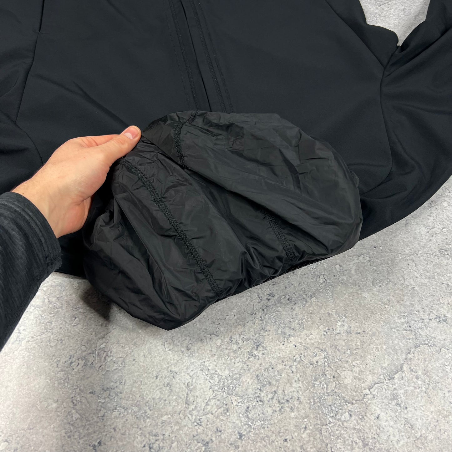 Stone Island Black Softshell Jacket Large 23”