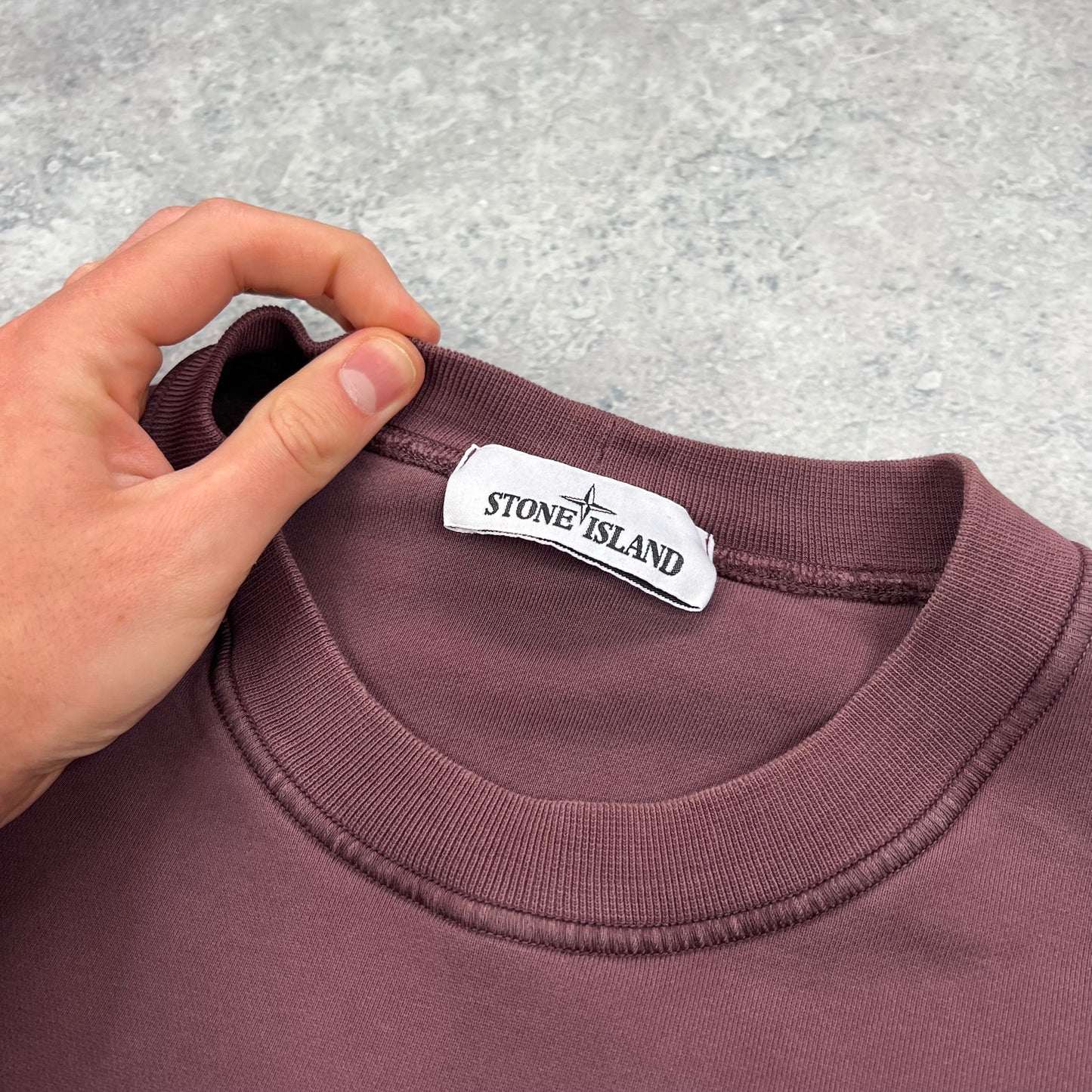 Stone Island Burgundy Wine Sweatshirt XL 23.5”