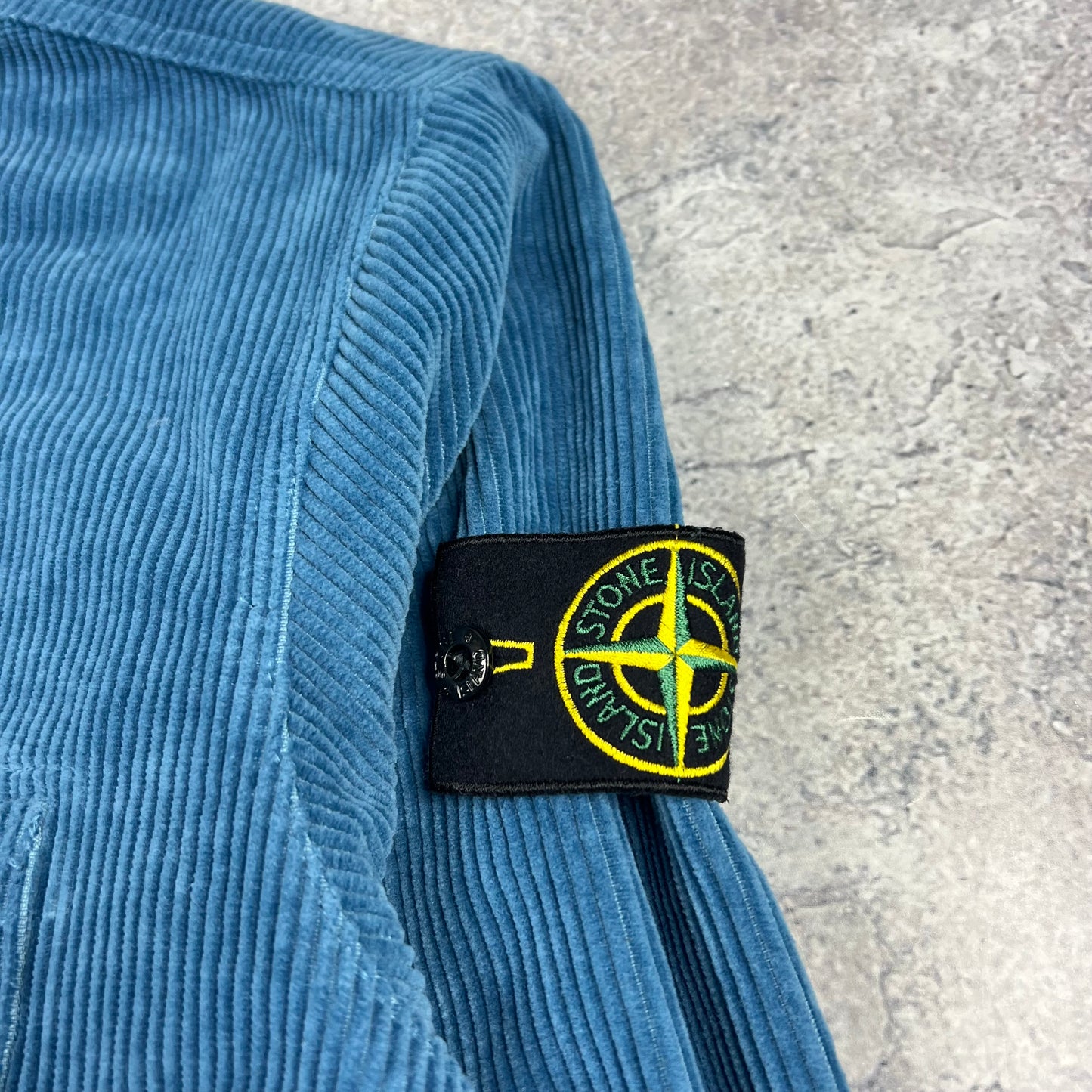 Stone Island Blue Corduroy Shirt Large 24” BNWT