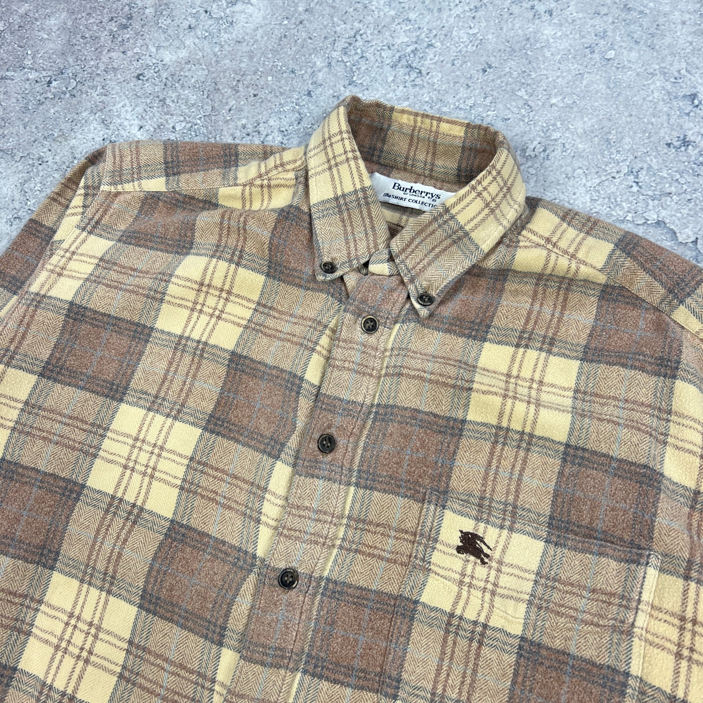 Burberry Vintage Check Flannel Shirt Size 5- Large 22.5”