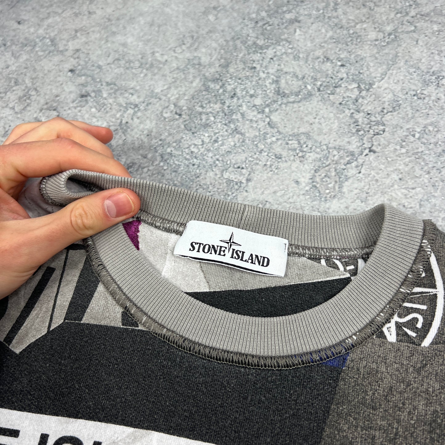 Stone Island Multi Logo Sweatshirt Medium 23”