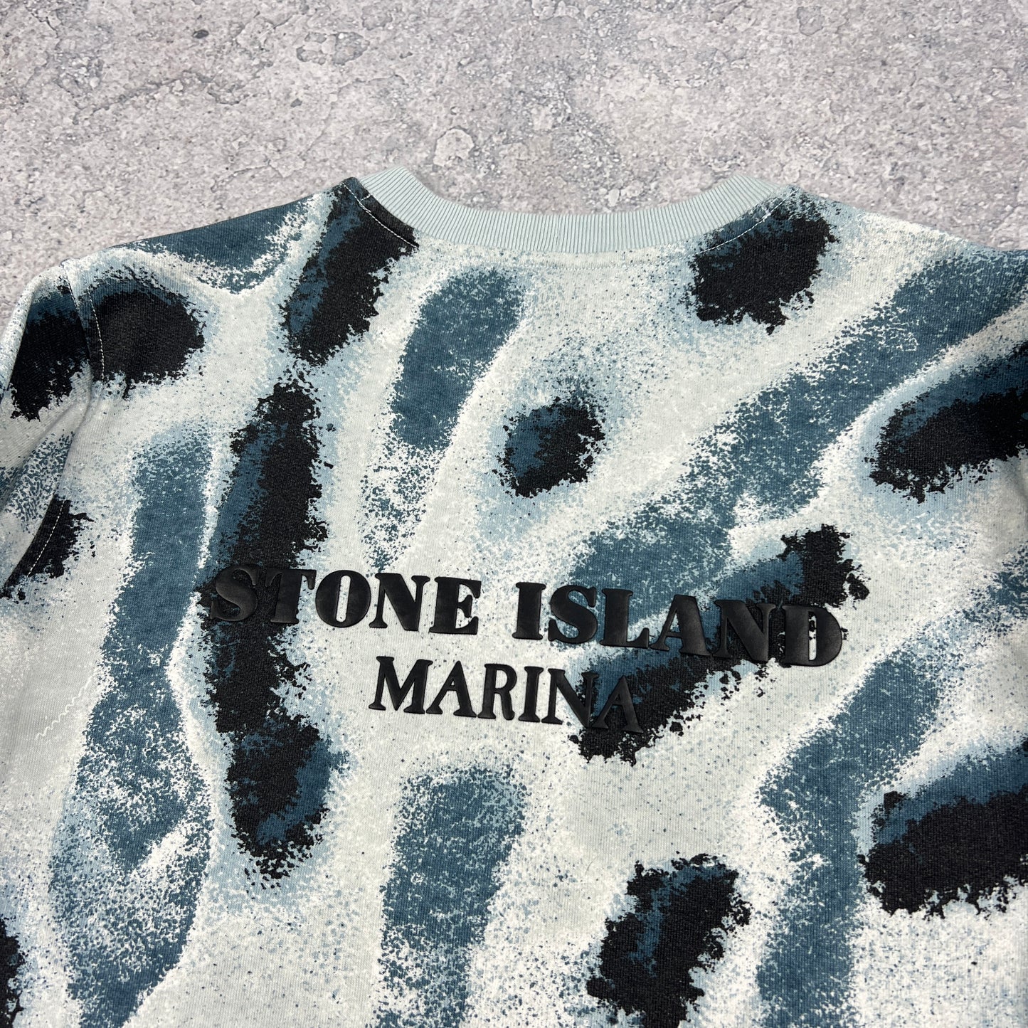 Stone Island Marina Reef Camo Sweatshirt Small 21.5”