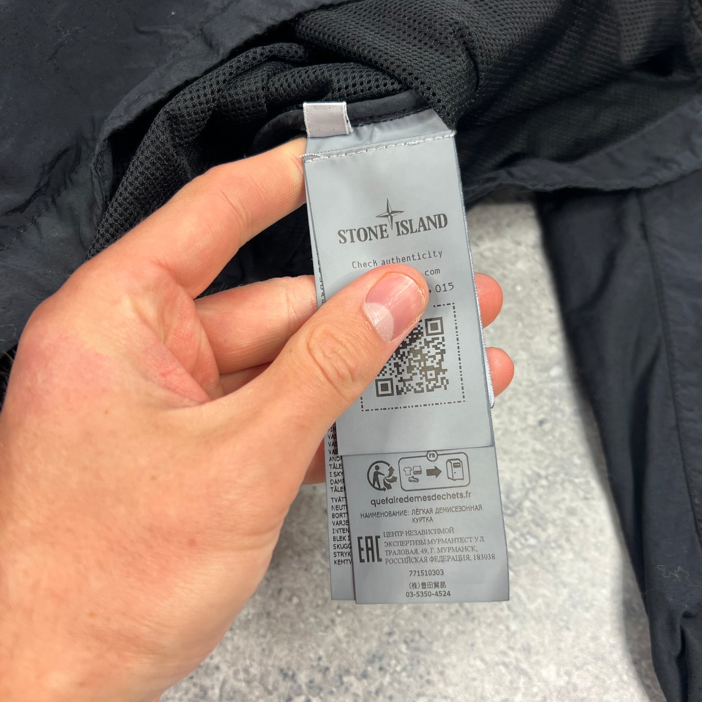Stone Island Black Naslan Overshirt Medium 22”