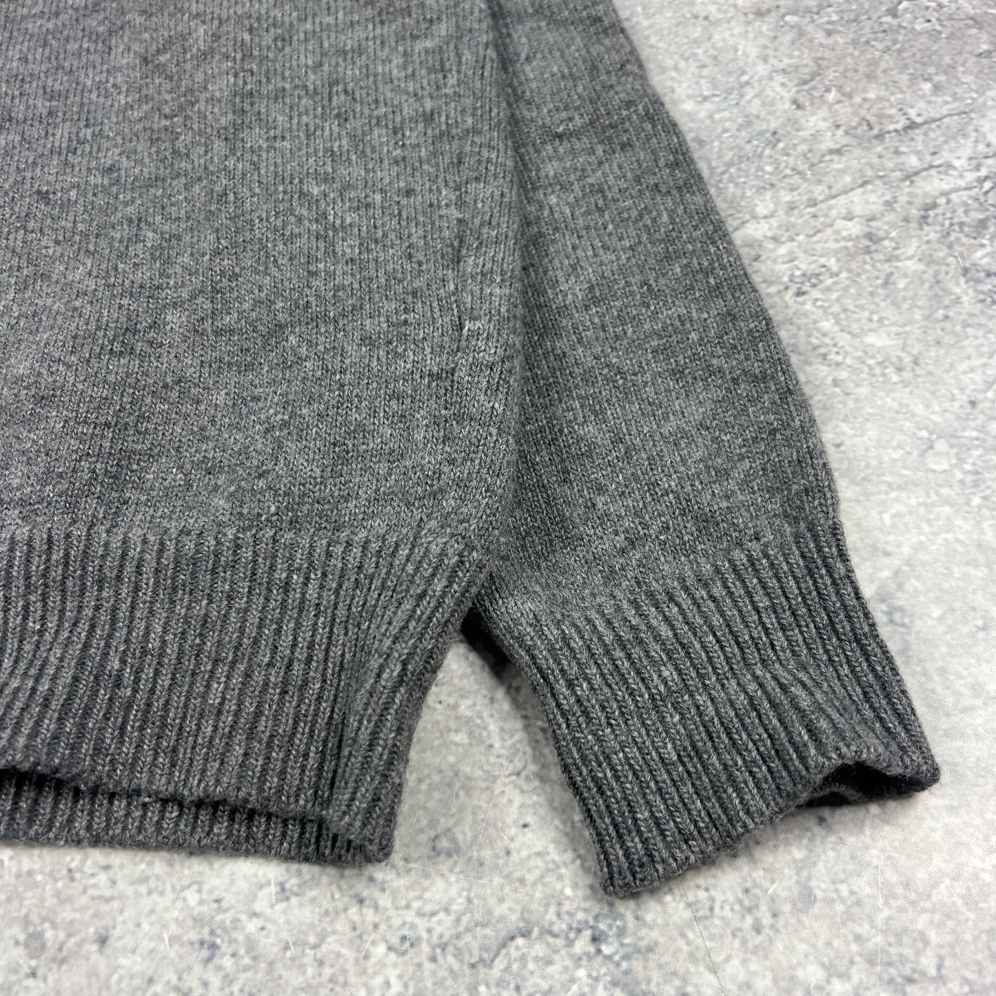 Stone Island Grey Wool Knit Jumper Medium 20.5”