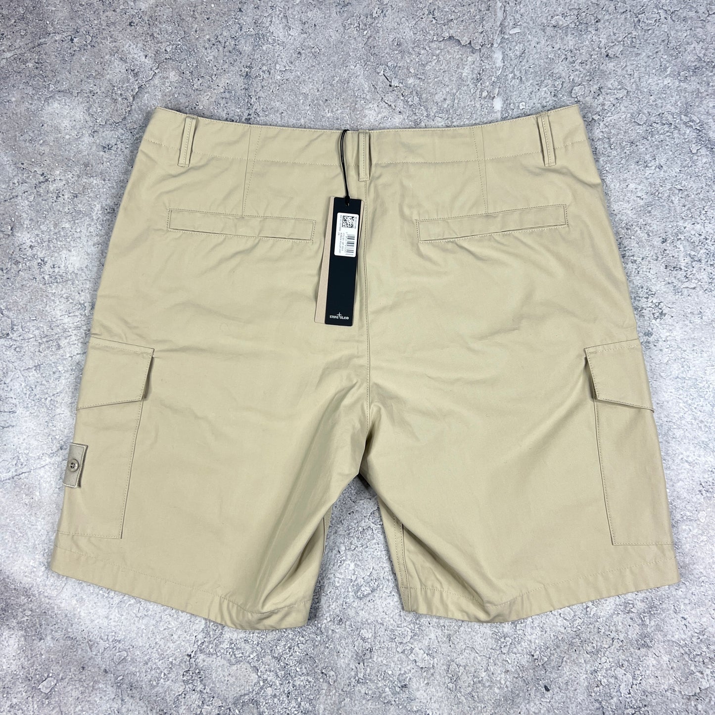 Stone Island Ghost Beige Ventile Cargo Shorts W38” BNWT