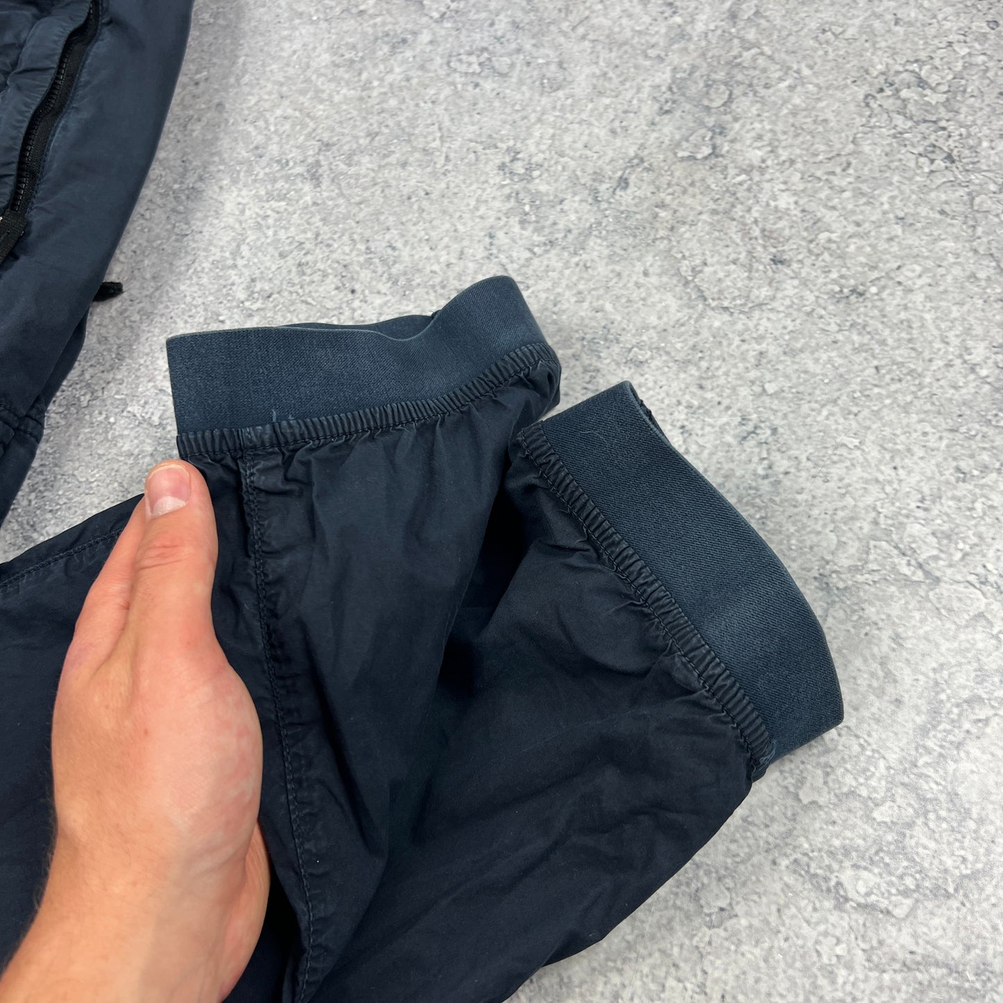 Stone Island Navy Cuffed Tela Parachute Cargo Trousers W34”