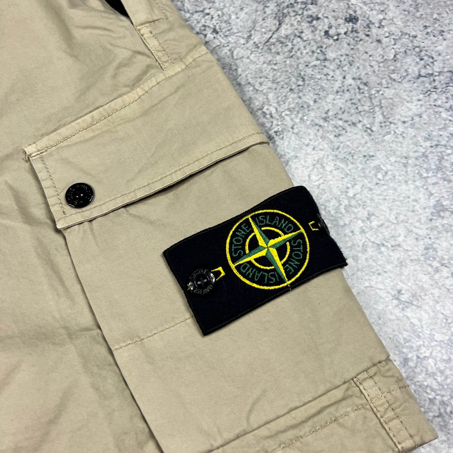Stone Island Beige Garment Dyed Cargo Shorts W30” BNWT