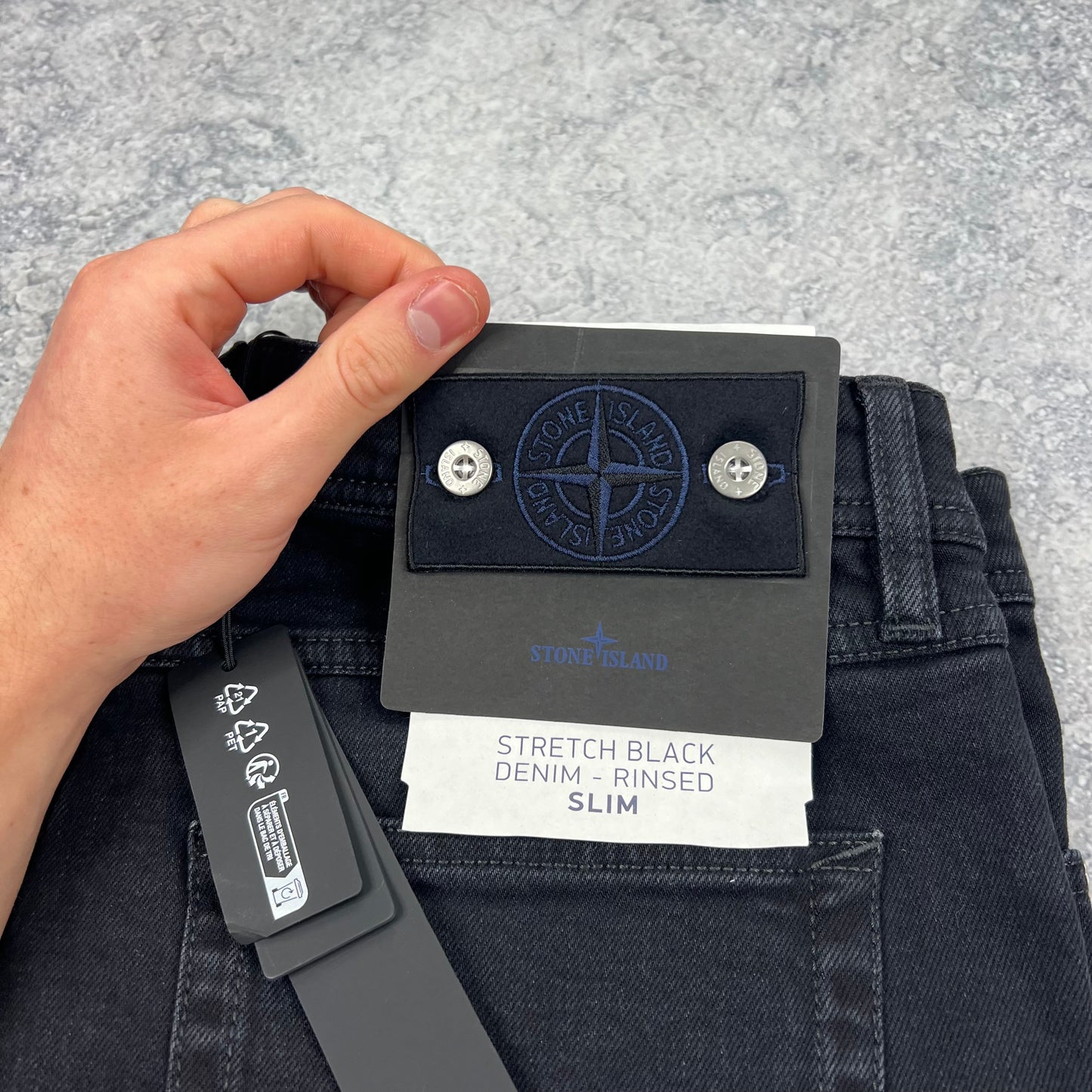 Stone Island Black Denim Slim Jeans BNWT