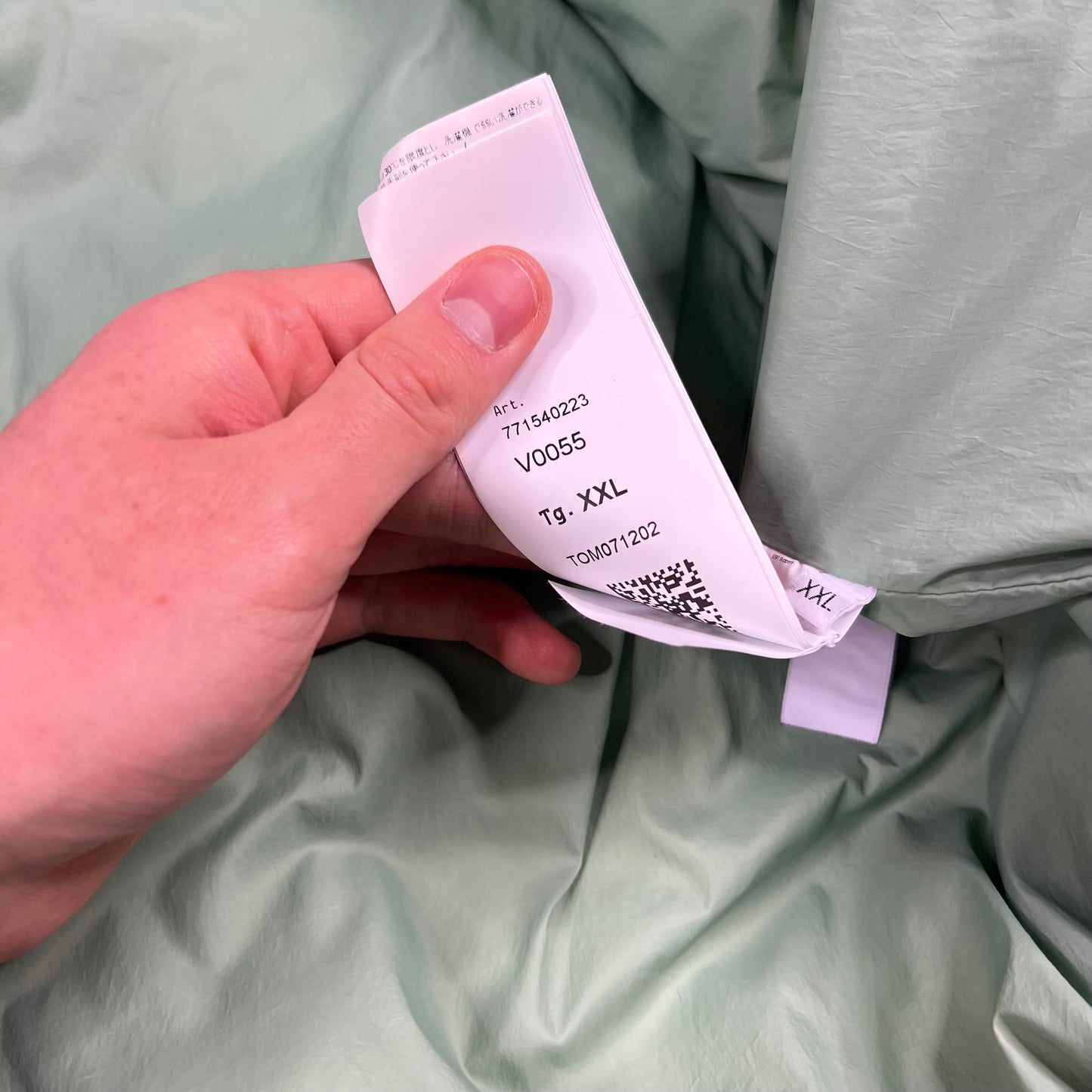 Stone Island Green Crinkle Reps Down Jacket XXL 27” BNWT