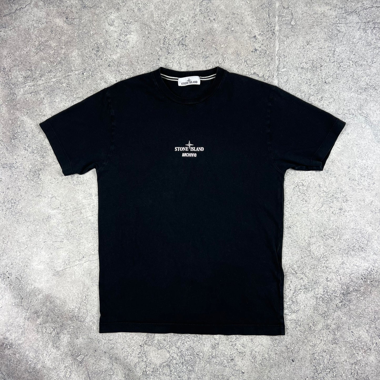 Stone Island Black Archivio T-Shirt Medium 20”