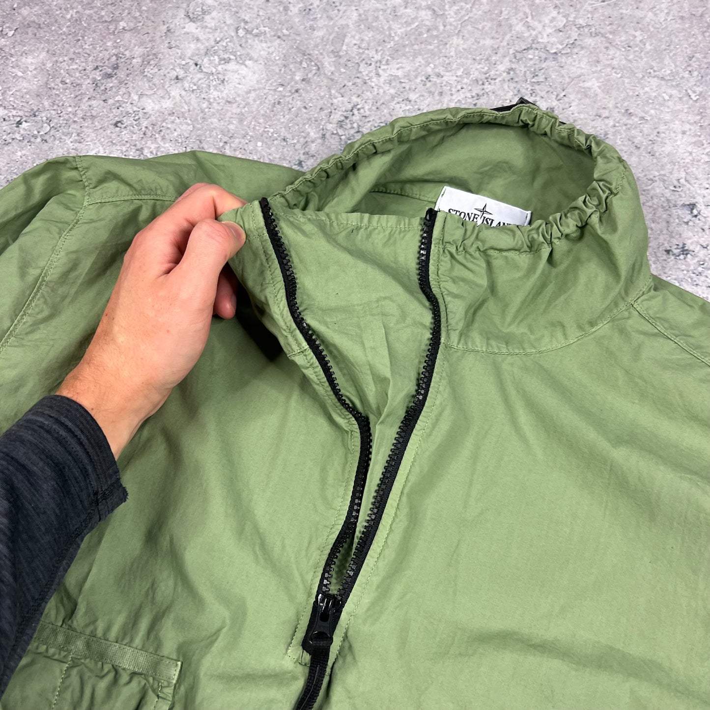 Stone Island Green Tela Smock XL 27.5”