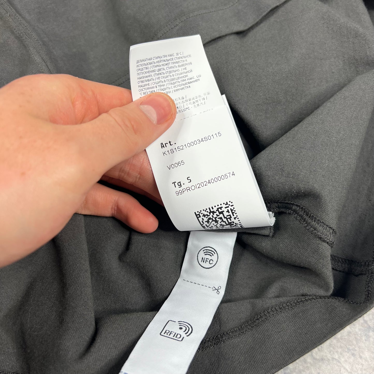 Stone Island Charcoal Oversized T-Shirt Small 22” BNWT