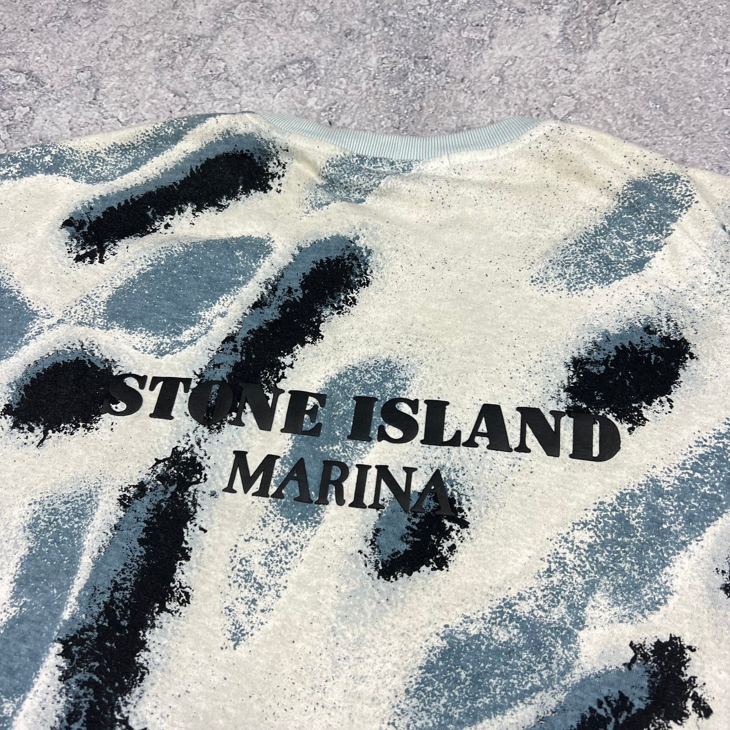 Stone Island Marina Reef Camo T-Shirt Medium 21.75”