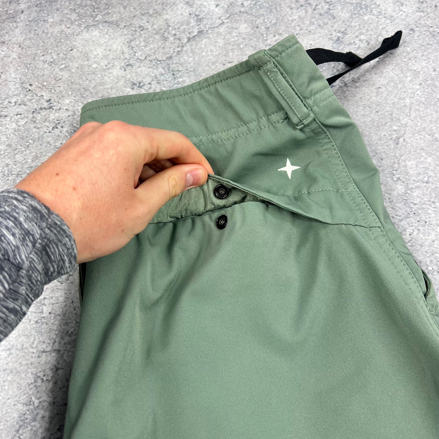 Stone Island Green Stellina Technical Cargo Trousers W30-32”