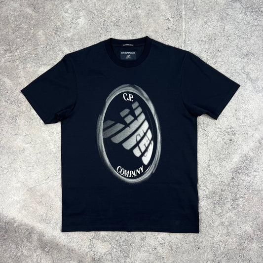 CP Company x Armani Navy T-Shirt Medium 20”