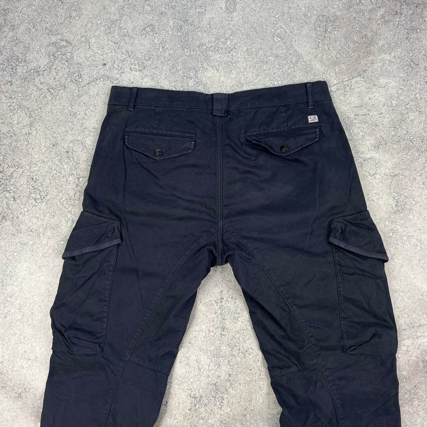 CP Company Navy Lens Cargo Trousers Size 48- W34”