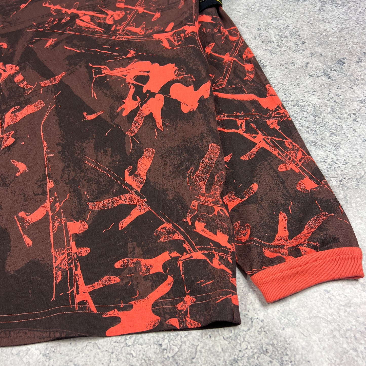 Stone Island Red Scan Camo Sweatshirt Medium 24”