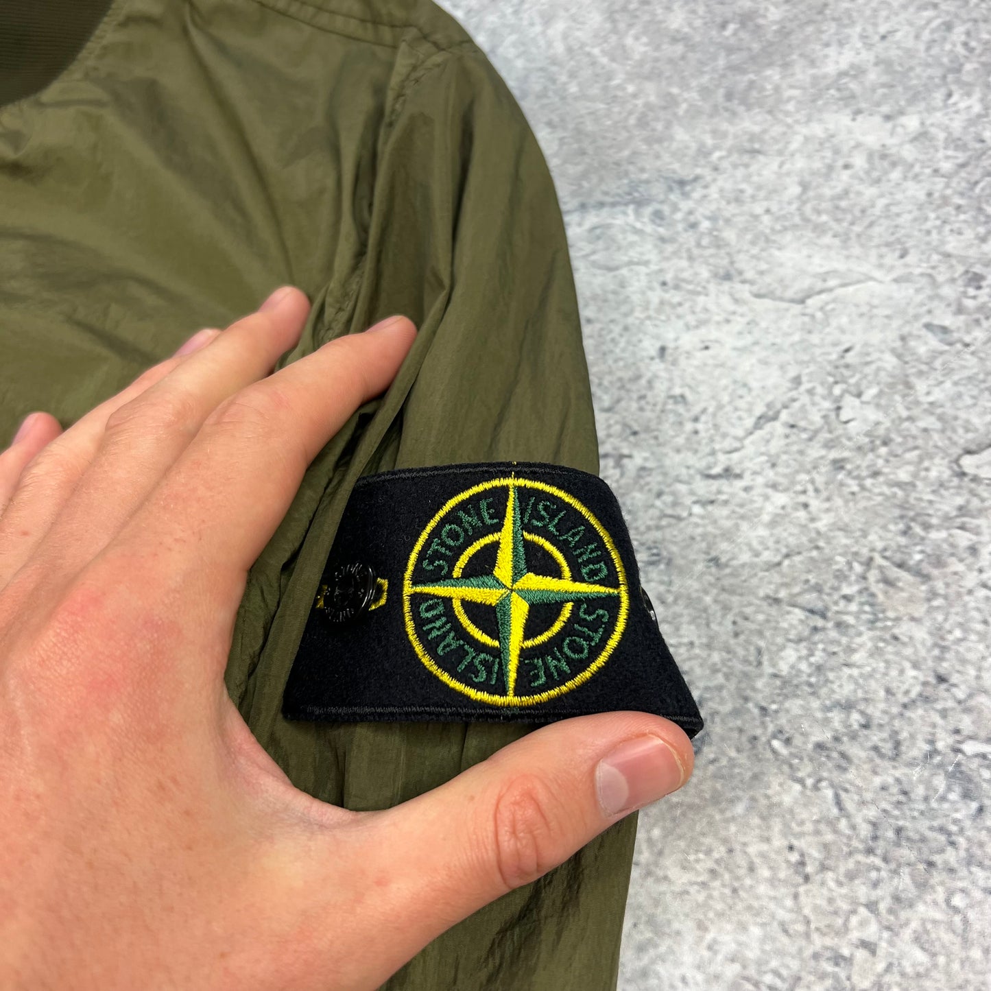 Stone Island Garment Dyed Crinkle Reps Bomber Jacket Medium 20.75”