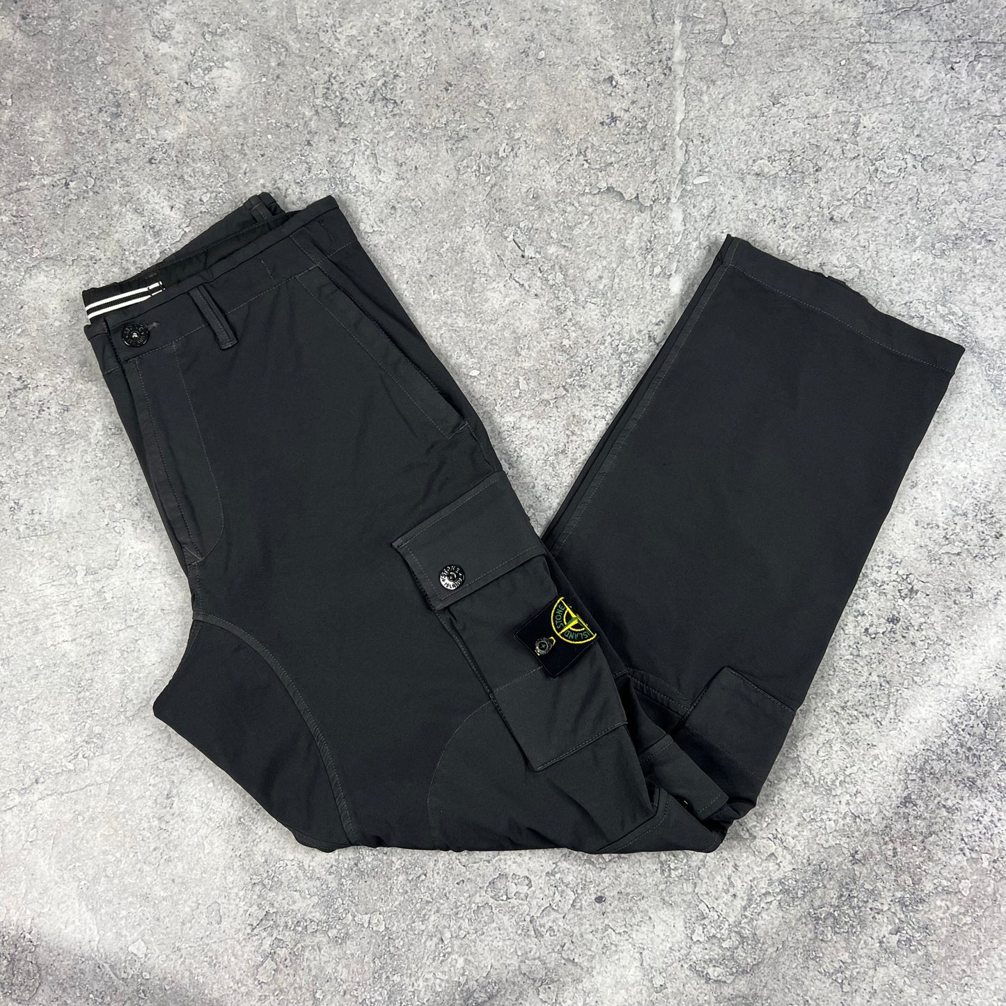 Stone Island Dark Grey Multipocket Cargos W31-32”