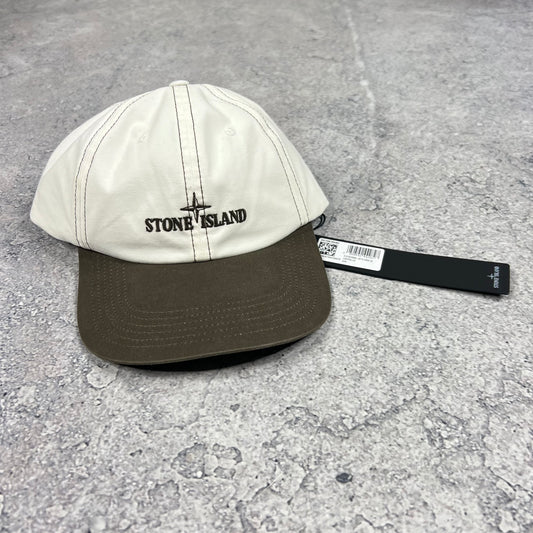 Stone Island Khaki/White Cap BNWT