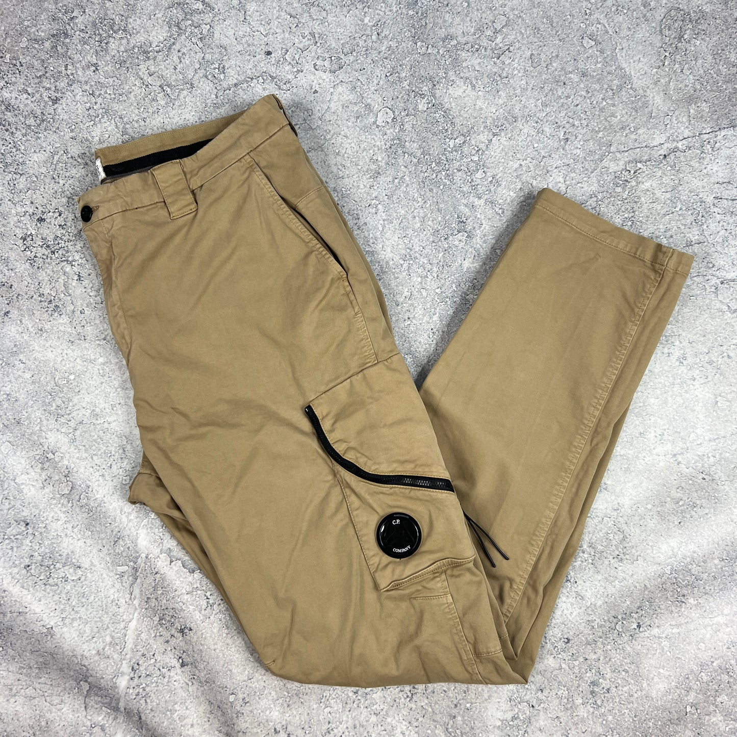 CP Company Beige Lens Cargo Trousers Size 56- W36”