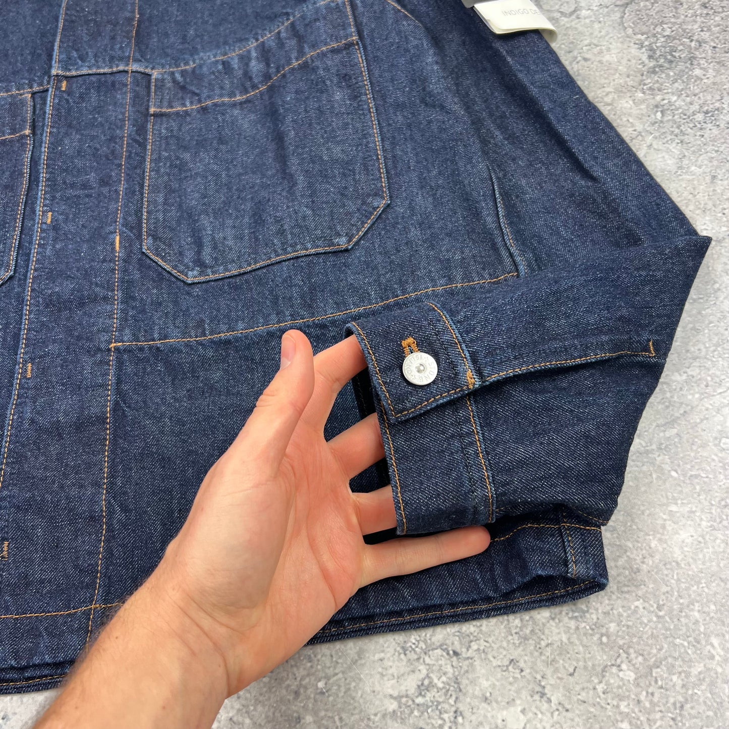 Stone Island Indigo Denim Rinsed Jacket Large 23” BNWT