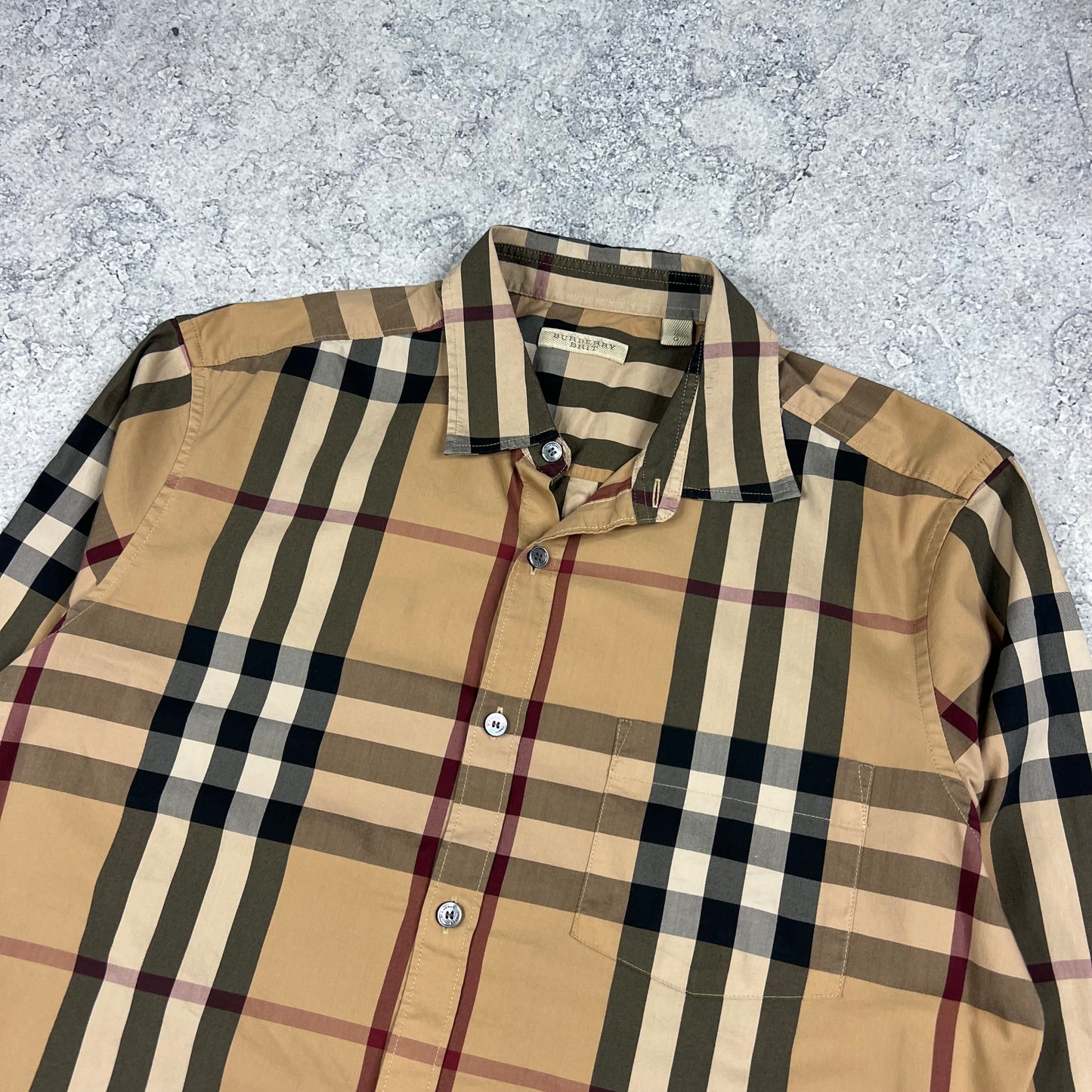 Burberry Novacheck Shirt Large 22”