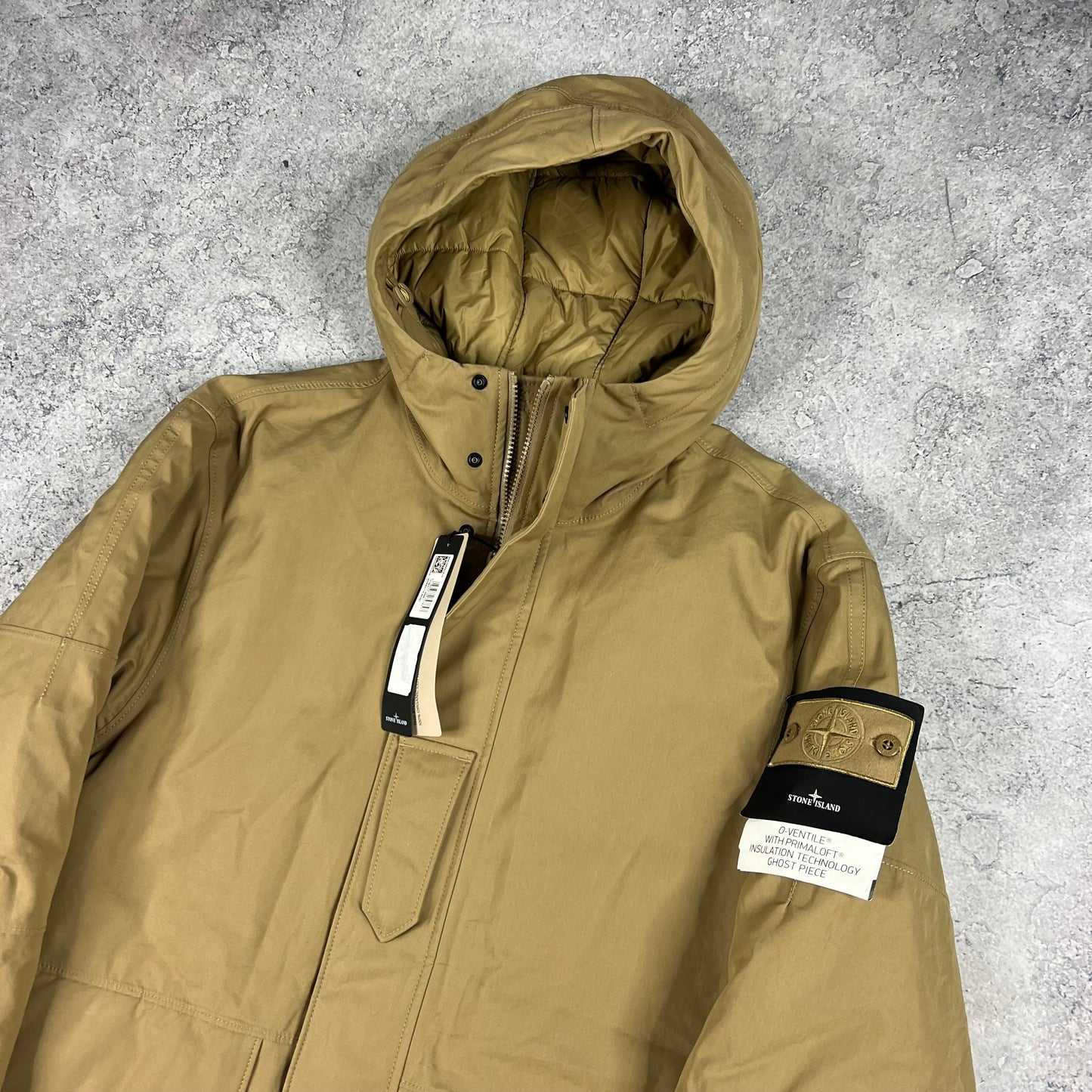 Stone Island Ghost O-Ventile Primaloft Jacket Large 25” BNWT