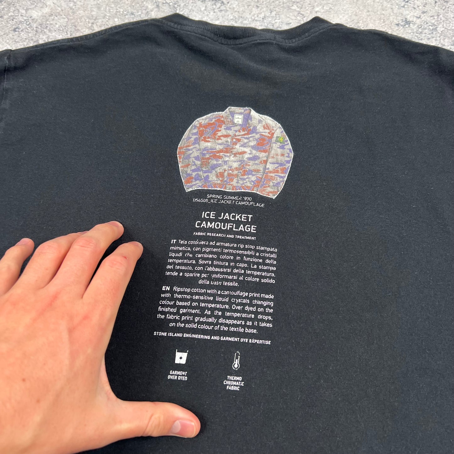 Stone Island Black Archivio T-Shirt Medium 20”