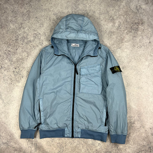 Stone Island Blue Crinkle Reps Primaloft Jacket Medium 22.5”
