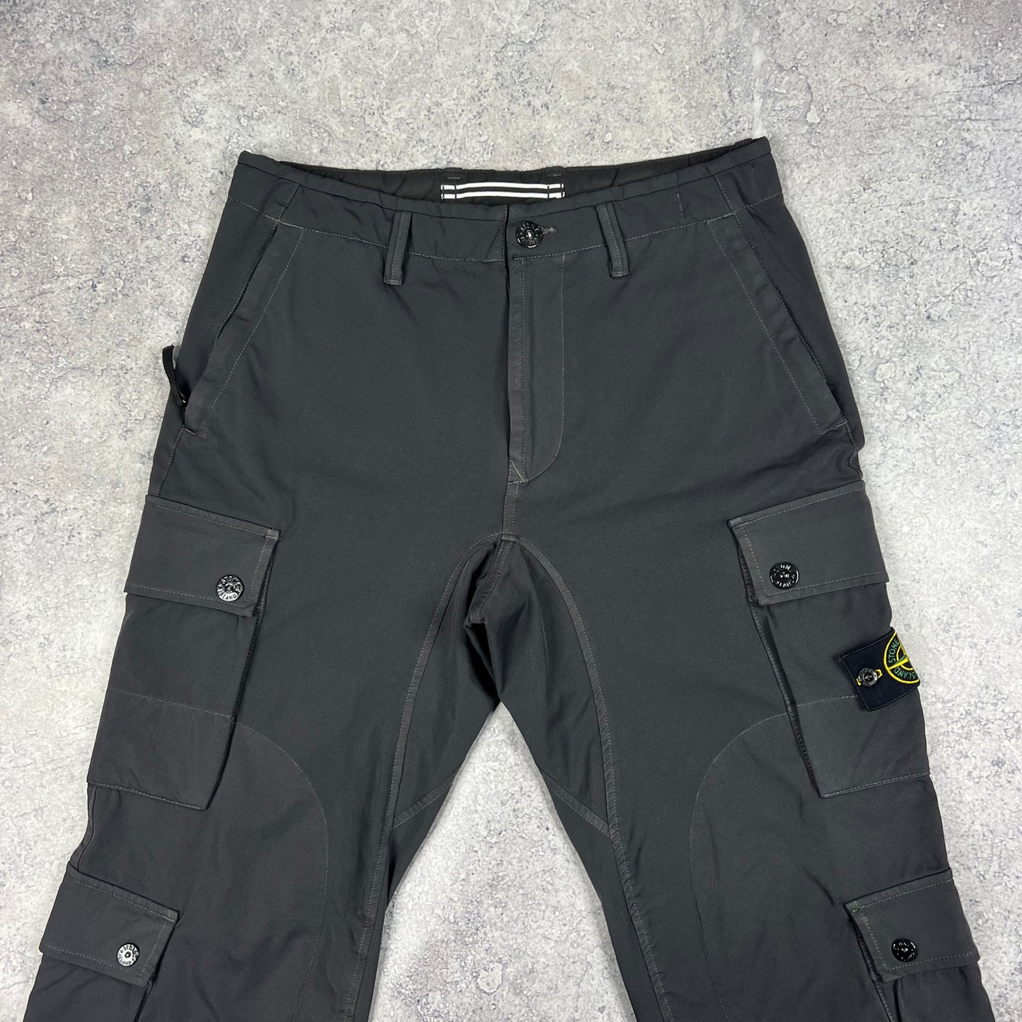 Stone Island Dark Grey Multipocket Cargos W31-32”