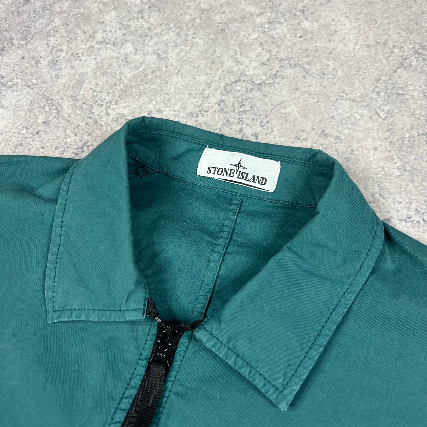 Stone Island Petrol Green Overshirt XXL 25”