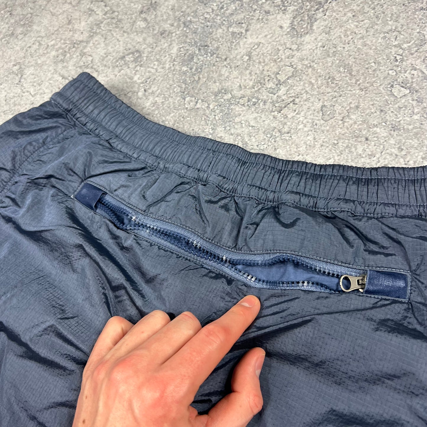 Stone Island Blue Nylon Metal Ripstop Shorts Medium 30-32”