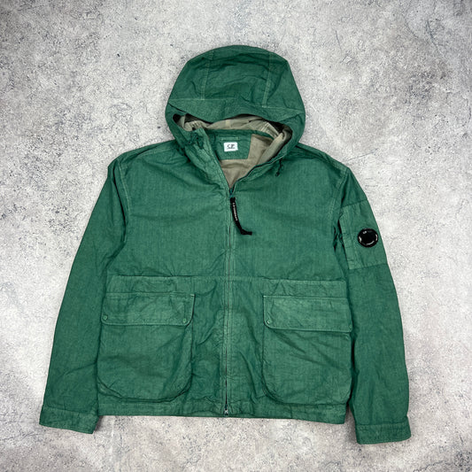 CP Company Ba-Tic Green Lens Jacket Size 50- Large 22.5”