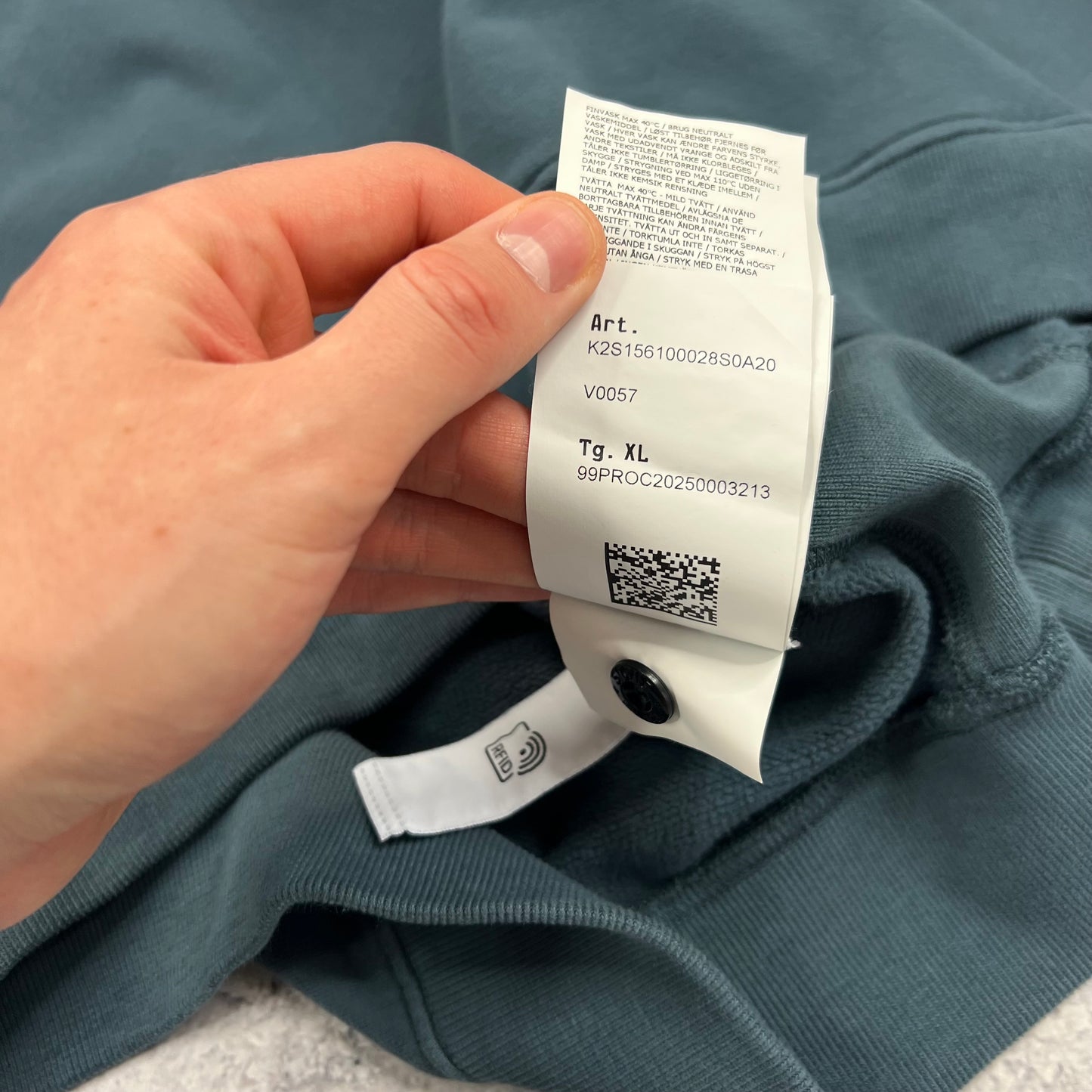 Stone Island Petrol Sweatshirt XL 25” BNWT