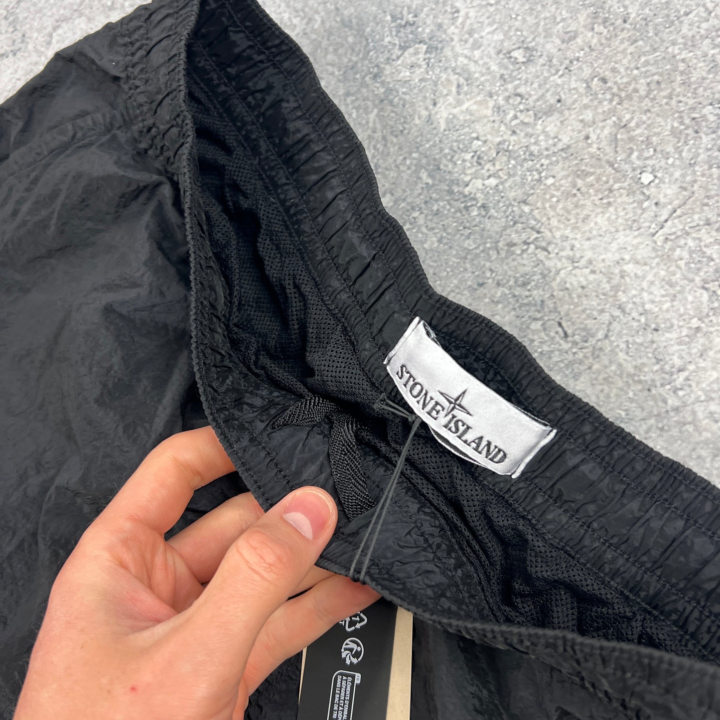 Stone Island Black Nylon Metal Swimshorts Small 30” BNWT