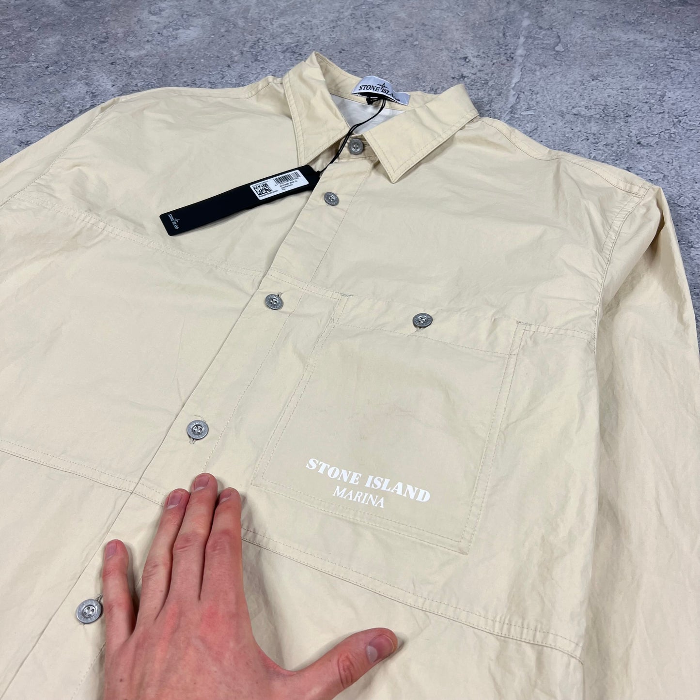 Stone Island Marina Beige Shirt XL 25” BNWT