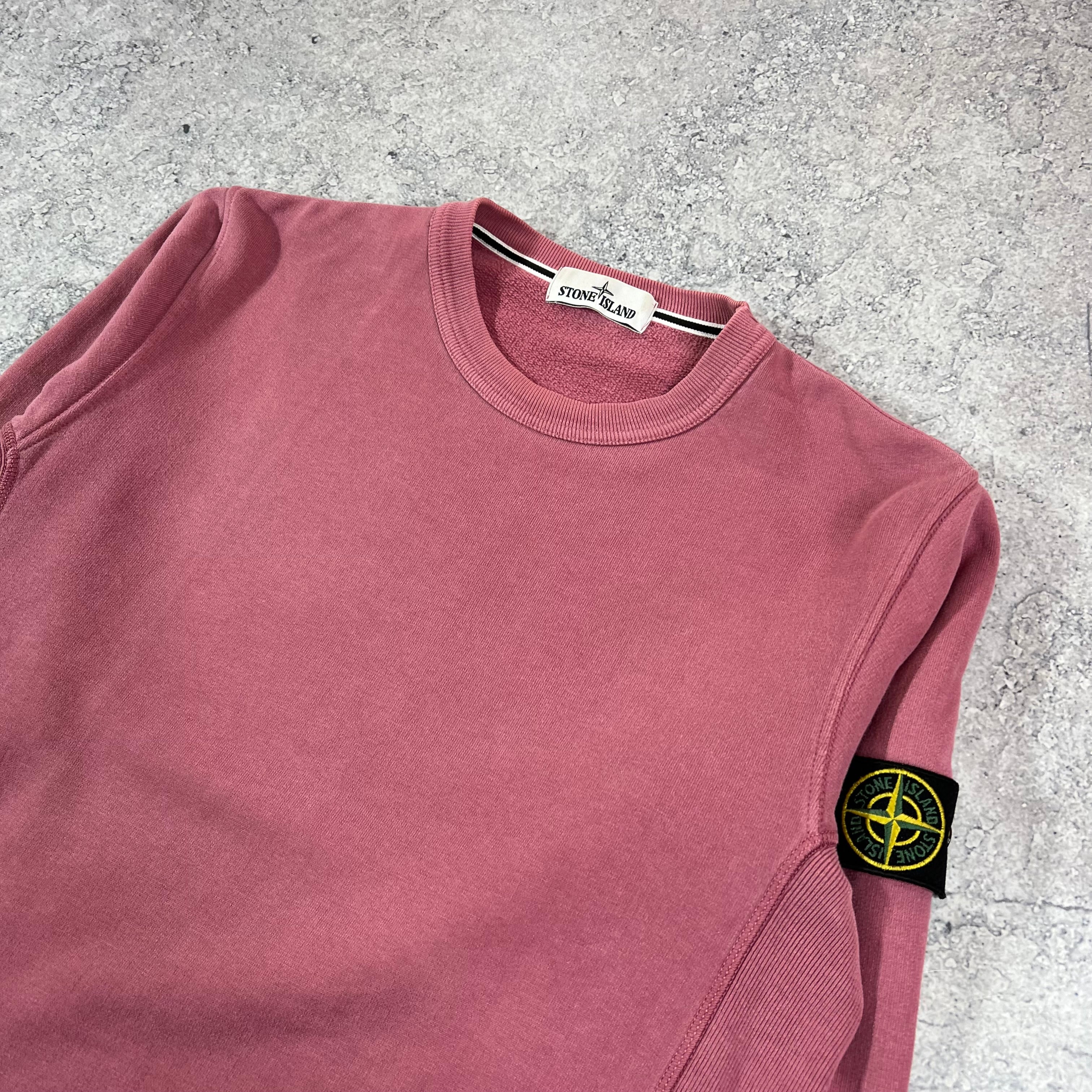 Pink stone island sweatshirt best sale