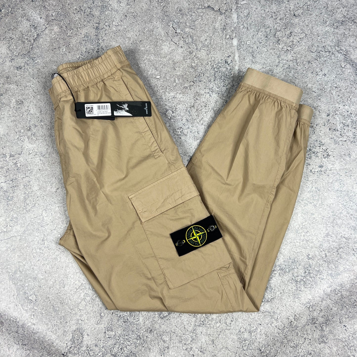 Stone Island Beige Cuffed Cargo Trousers W30” BNWT