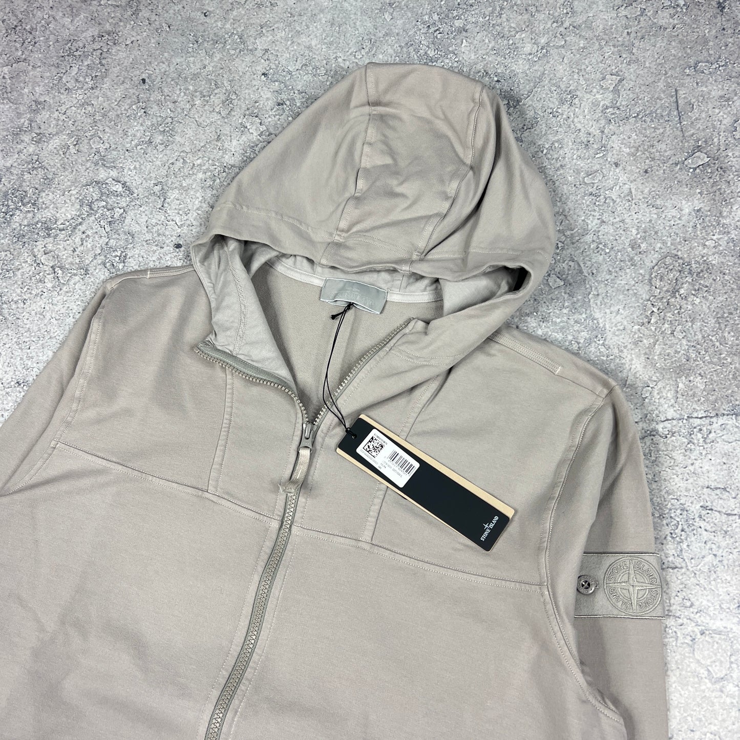 Stone Island Grey Ghost Cotton Stretch Hoodie BNWT
