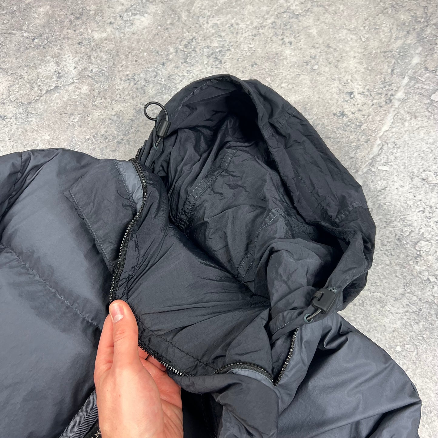 CP Company Grey Bi-TM Down Jacket XL 25.5” BNWT