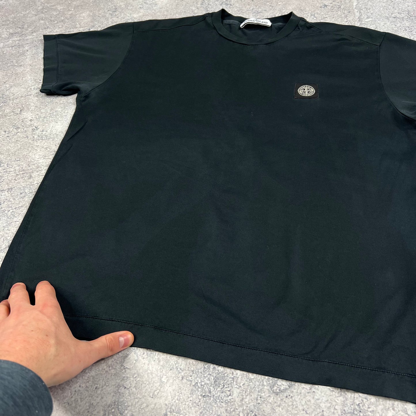 Stone Island Navy Patch T-Shirt Large 21.5”